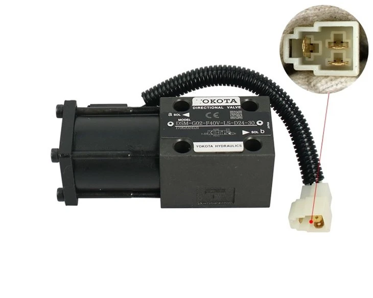 Hanzhi Forklift qismlari 3EC-15-38710 Komatsu Forklift uchun solenoid klapan 24V
